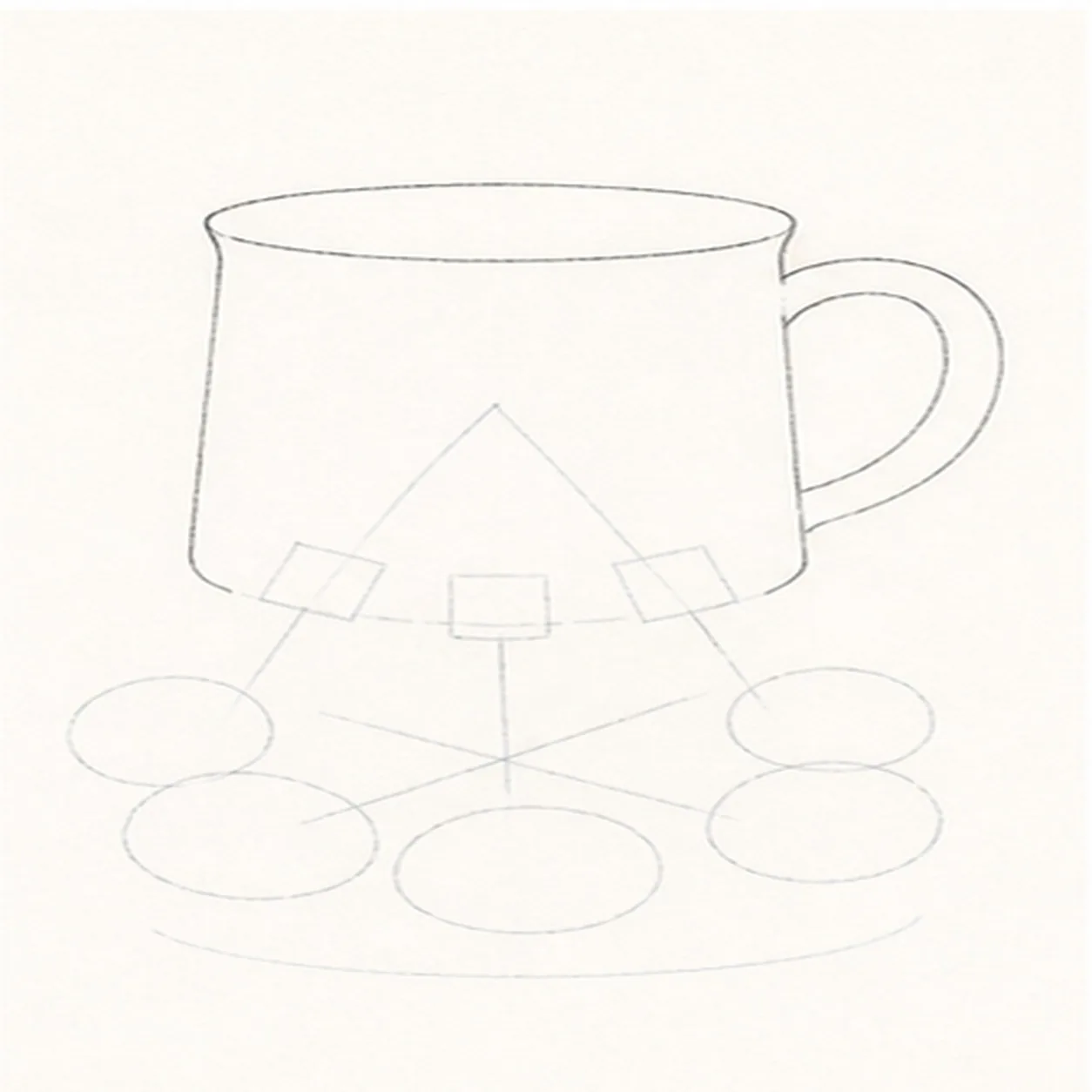 Wrap the cozy mug stage for how to draw a campfire mug