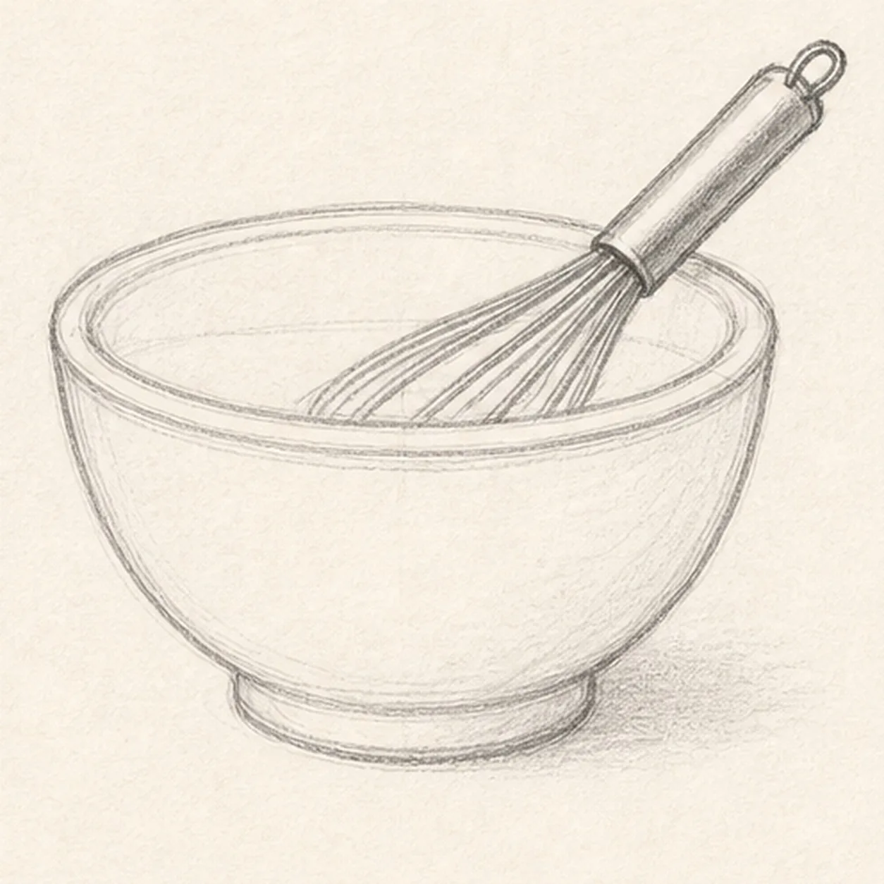 Rest the whisk inside stage for how to draw a mixing bowl and whisk