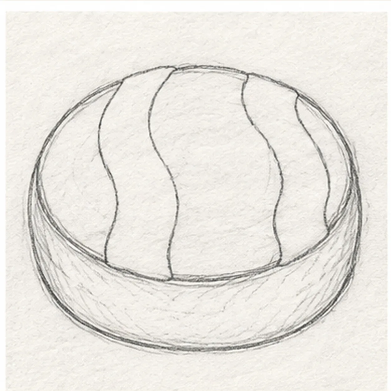 Reserve two icing ribbons stage for how to draw a cinnamon roll with icing