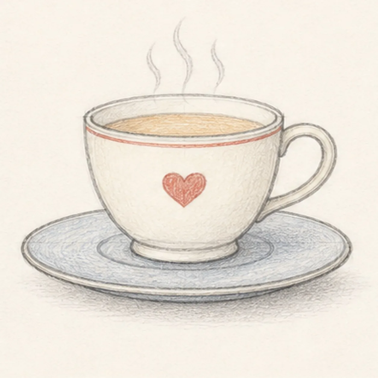 Shade the cup and saucer stage for how to draw a cozy teacup