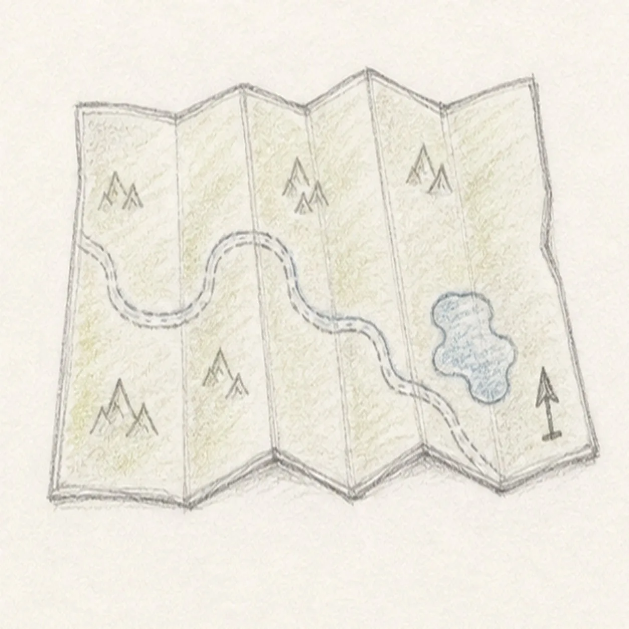 Tint the map stage for how to draw a folded camp map