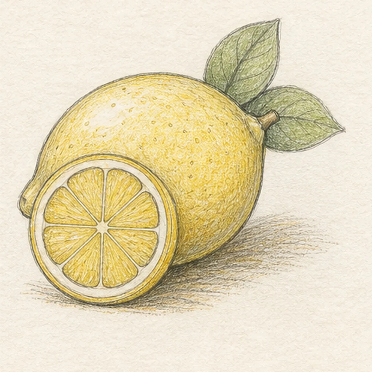 Layer the sunny citrus color stage for how to draw a lemon with a slice