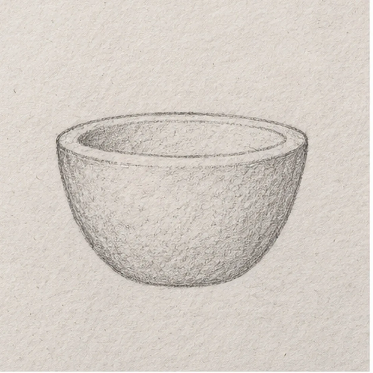 Shape the mortar stage for how to draw a mortar and pestle