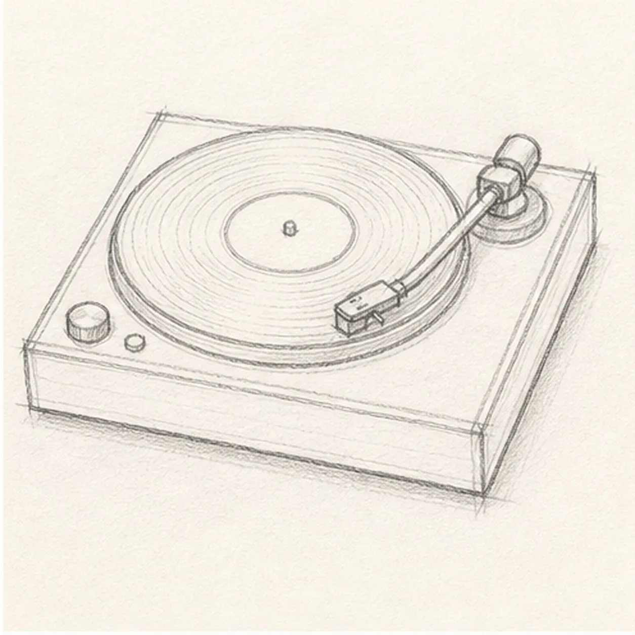 Set the back hinge stage for how to draw a record player