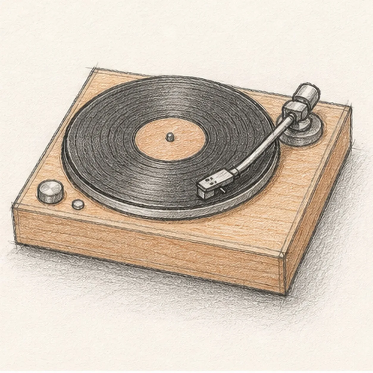 Add grooves and controls stage for how to draw a record player