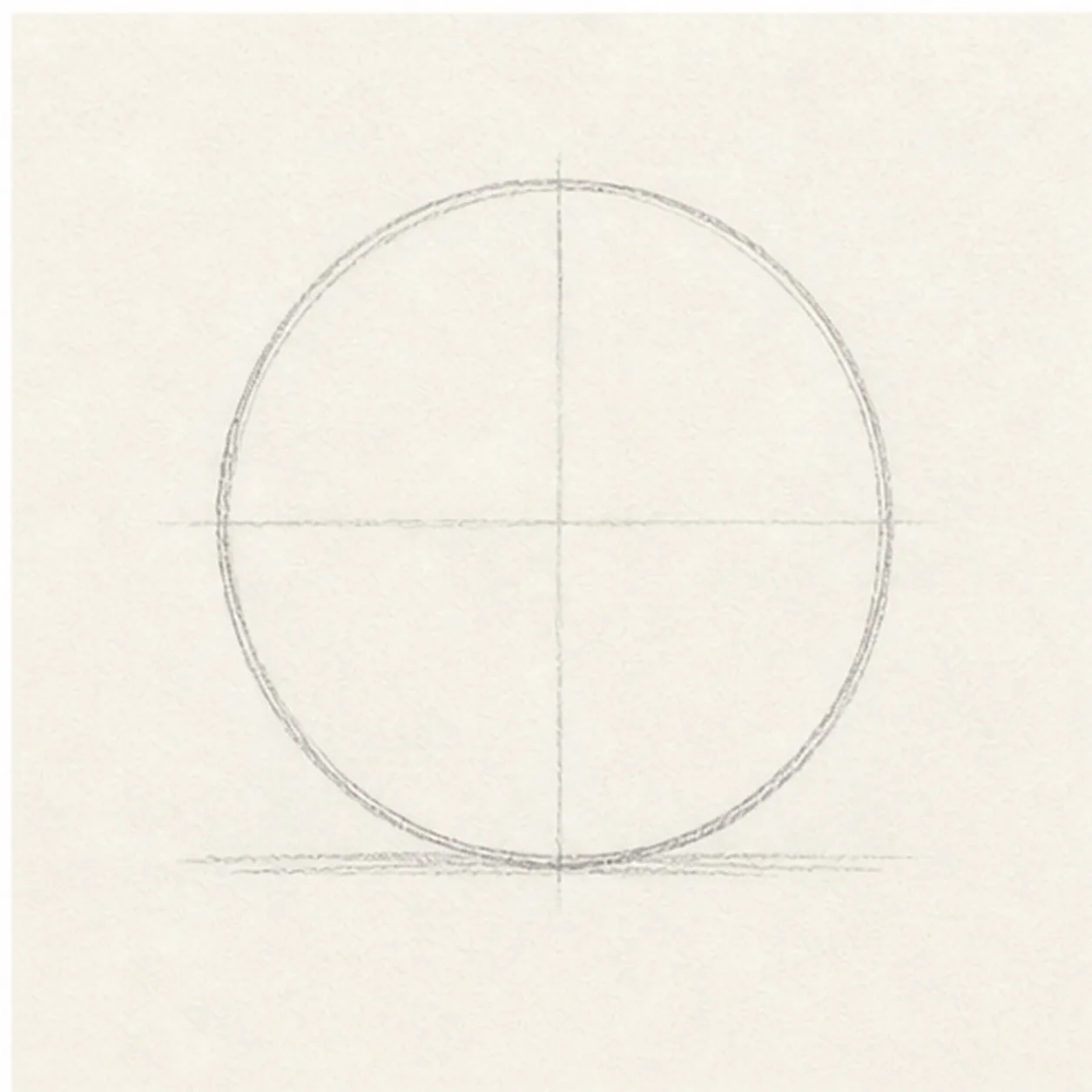 Start the ball circle stage for how to draw a soccer ball