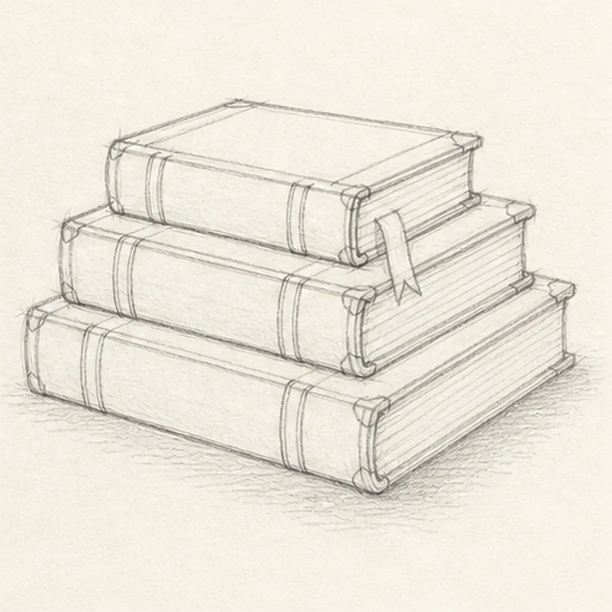 Add worn cover details stage for how to draw a stack of books