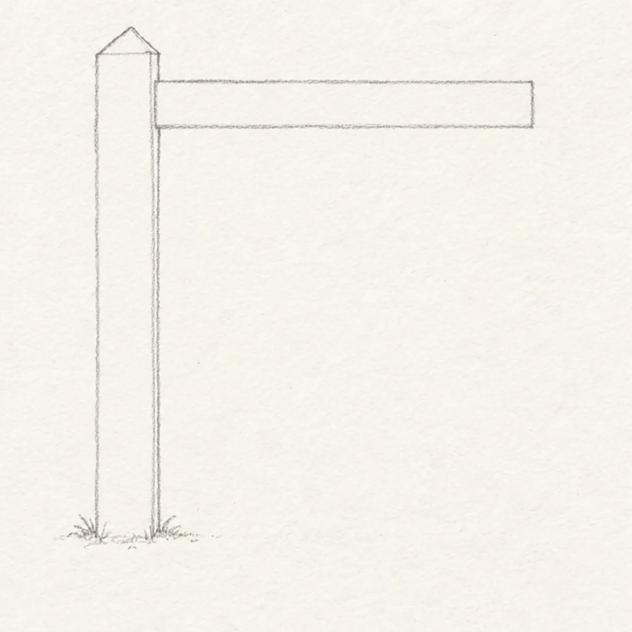 Sketch the gate corner stage for how to draw a weathered wooden garden gate